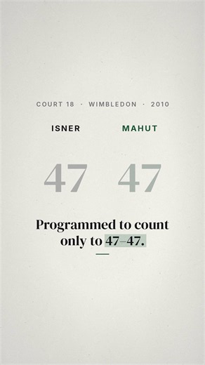 This match broke Wimbledon's scoreboard