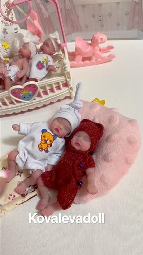 I made these tiny silicone babies look so real! #siliconebaby #minibaby #reborn #realism #minithings