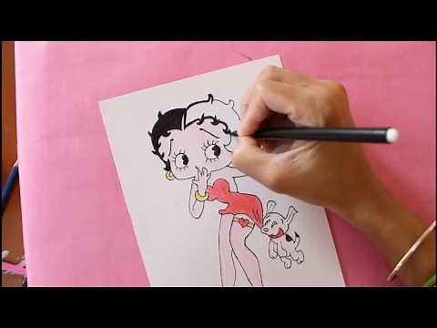 How to draw betty boop step by step betty boop drawing tutorial betty boop sketch