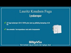 LK Fuga Lysdæmper LED-S 120VA med korrespondance, 1M, hvid EAN: 5703302161640