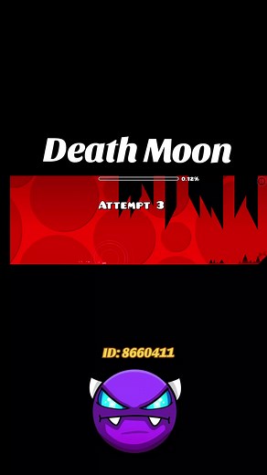 Mastering Death Moon 100% | Geometry Dash Level Guide