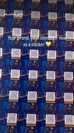 The happiness of branding starts with your own logo sticker ✨#smallbusiness #returngifts