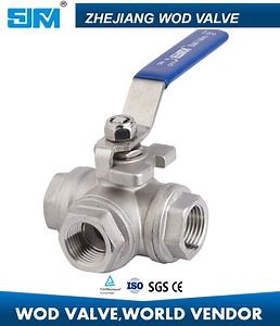 [Hot Item] Three Way Ball Valve Threaded End