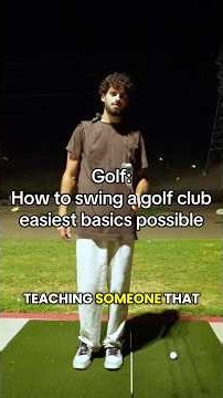 Golf: how to swing a golf club easiest basics possible