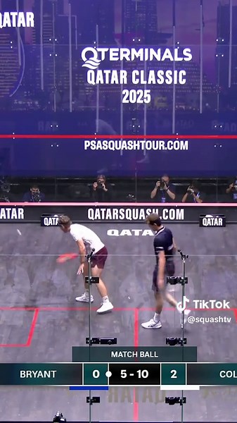 Incredible Squash Rally Highlights from Bryant & Coll
