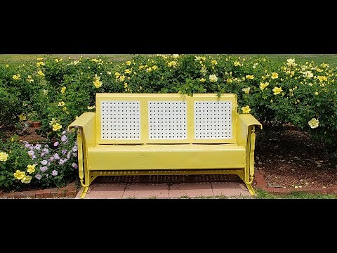 DIY Vintage Metal Patio Porch Glider