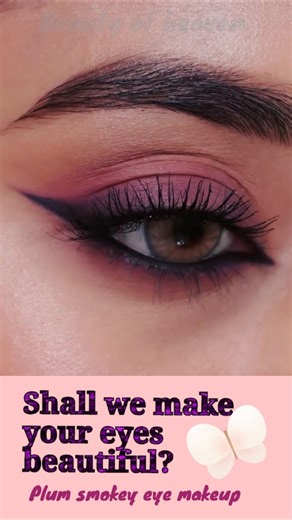 This plum eye changed everything 💜 #eyemakeuptutorial #makeup #shorts