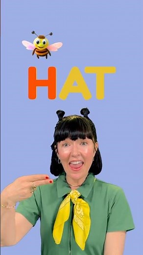 Help your toddler spell HAT the fun way! 🧢 Spelling Song 5 #toddlerlearning