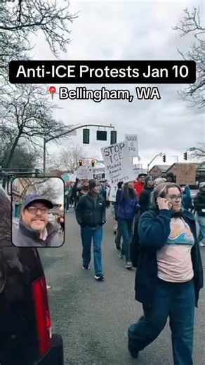 10K views · 2.9K reactions | Hundreds gathered at protests in Downtown Bellingham on Saturday #pnw #iceprotests #bellingham | PNW Daily | Facebook