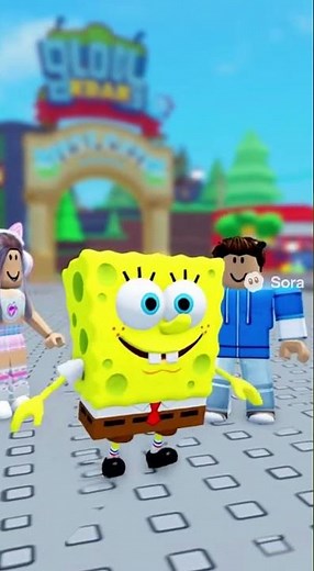 SpongeBob plays Roblox!