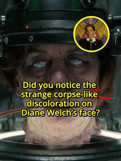 Did you notice the strange corpse-like discoloration on Diane Welch’s face?No one realizes that her head has already begun to decay.#usa #fyp #fouryou #us #netflix #fallout #dianewelch