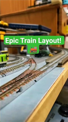 Satisfying Model Train Diorama Run 🚄