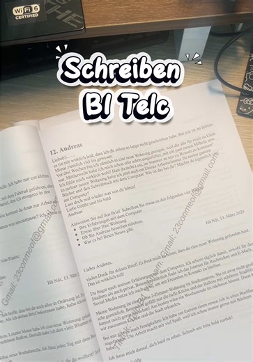 Chào các con vợ 😆 Nhìn đề Schreiben B1 TELC mà ngồi bấm bút tạch tạch, đầu trống trơn không có ý tưởng thì vào đây xem ngay! Anh chia sẻ bí kíp viết Schreiben B1 không bị bí ý tài liệu tổng hợp form đề, từ vựng, lưu ý và các đề TELC trước đây để luyện bám sát đề thi. Con vợ nào đang ôn B1 TELC thì xem thử nhé. Link đăng ký tài liệu anh để ở đầu trang cá nhân nha. #b1telc #schreibenb1 #tiengducb1 #onthitelc #hoctiengduc