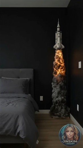 Epic LEGO Space Shuttle Launch Wall Lamp DIY!
