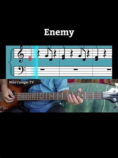 Enemy (Imagine Dragons) bass cover song