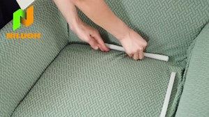 NILUOH Banquet Armchair Slipcover 1-Piece Stretch Chair Covers with Arms Jacquard Soft Accent Chair Cover Anti-Slip Arm Chair Covers Washable Chair Slipcovers for Living Room, Beige