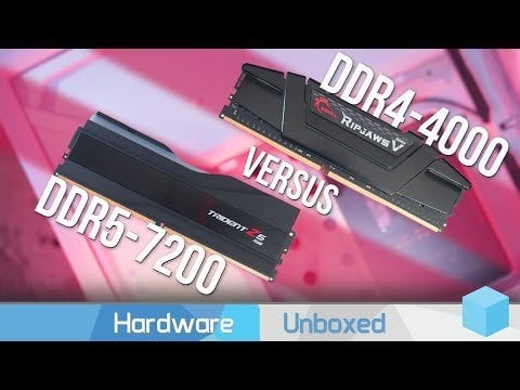 HUB - DDR4 vs. DDR5, Gaming Performance (1080p, 1440p & 4K Benchmarks)