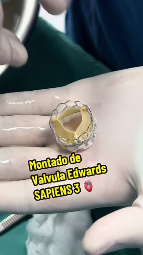 Montaje de Válvula Aórtica Edwards SAPIEN 3