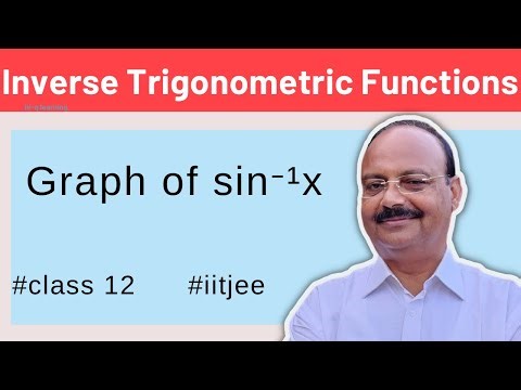 inverse trigonometric functions : Graph of sin⁻¹x