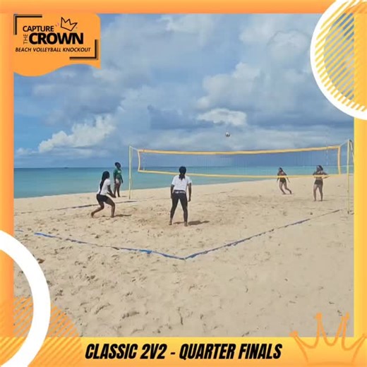 Action continues in Capture The Crown - Classic 2v2 at Brandons Beach...