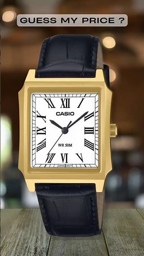 Elegant Casio Tank Style — Guess the Price! #watch