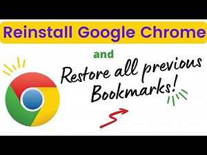 How to reinstall google chrome and restore Bookmarks,How to Install Chrome Again & Retrieve bookmark