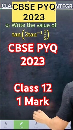 Q) Write the value of tan(2tan^(−1) 1/5).#class12maths #shivangmathsacademy #cbsemaths #class12th