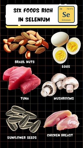 Six foods rich in selenium