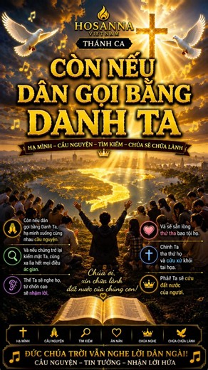 Còn Nếu Dân Gọi Bằng Danh Ta 🙏 043 | Chúa Sẽ Chữa Lành Đất Nước | Thánh Ca Cầu Nguyện #shorts