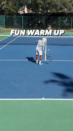 Fun tennis warm-up drills