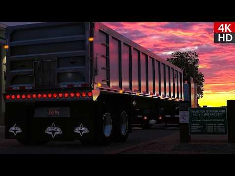 ATS Mods 1.55 ★ | 4K | Trailstar Frameless Dump Trailer: Ultimate Test - 500-Mile Haul ATS Expansion