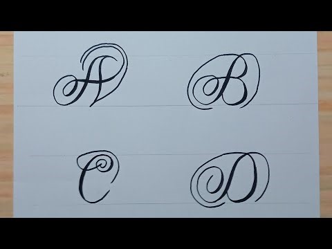 Calligraphy Letter A To Z / How To Write Capital Cursive A Z Easy Art For Beginners