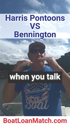 Bennington vs. Harris pontoons: Which one floats your boat? 🚤 Get the lowdown on these premium pontoons and find out why local dealer support might be the key to your decision. Share your thoughts! ⚓Financing a portion of your boat purchase? Check out this free service and explainer video: www.boatloanmatch.com." | Boater's Secret Weapon w/ Captain Matt