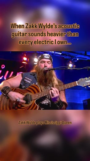 Only Zakk Wylde can play an acoustic with an EMG Pickup and distortion and pull it off 😂 Zakk Wylde plays Mississippi Queen with the Les Paul Trio🤘🏼 @zakkwyldebls @barbarannewylde @emgpickups @epiphone @epiphoneuk @epiphoneespanol @epiphoneau @epiphone_japan @epiphonebrasil #zakkwylde #acousticguitar #guitar #guitarist #guitarsolo #explore #guitarplayer #solo #guitars #explorepage #guitarists #metal #rocknroll #rockstar #comedy #funny #memes #meme #guitarmemes #guitarmeme #comedyreels #reels 