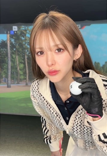 女子ゴルファーのスイング技術