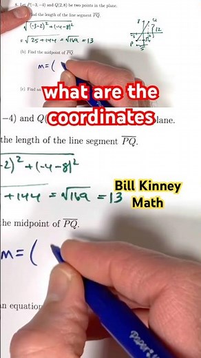 Find the MIDPOINT of a Line Segment FAST ⚡ (Just AVERAGE the COORDINATES!)