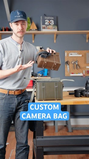 This DIY Camera Bag Saves Your Expensive Gear #diy #leatherwork #cameragear