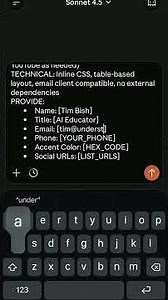 Build a Professional Email Signature with AI in 60 Seconds ⚡