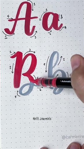 How to write Letter B #calligraphy