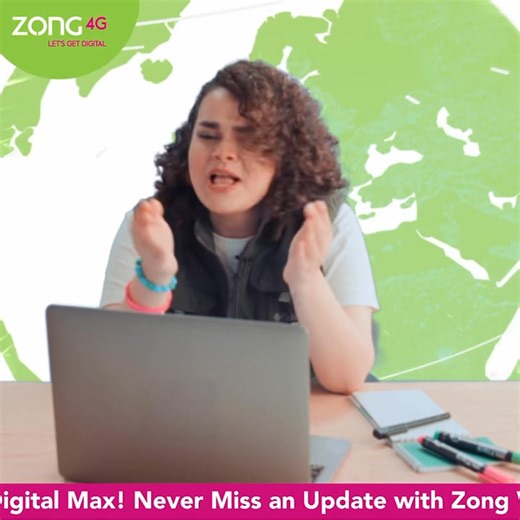 Never offline. Zong Weekly Digital Max ensures you’re always on the move, stay updated, stay connected, and make your mark. The time is now! Download the My Zong App and subscribe now! #Zong4G #LetsGetDigital #NeverMissAnUpdate #ZongWeeklyDigitalMax | Zong