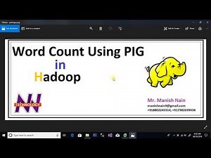 Hadoop tutorial for beginners | word count in pig | Manish Nain