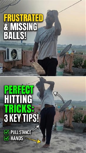 STOP Missing Balls! ❌ 3 Tricks for PERFECT Hitting 🏏 #Shorts #cricket #drills