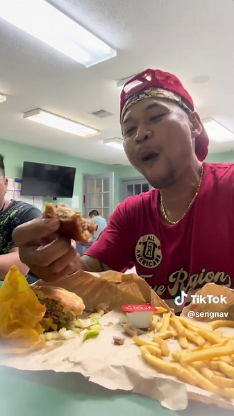 Enjoying Whataburger During Work Hours