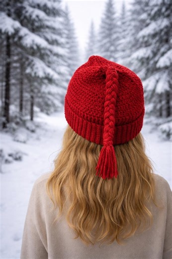 Handmade Melt the Ice Hat, Red Crochet Beanie, Cozy Winter Hat, Statement Handmade Cap, Crochet Ice Melt Hat, Stocking Cap & Long Elf Hat - Etsy