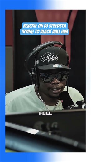 Blxckie on dj speedsta trying to black ball him #theboystreams #blxckie #sahiphop #djspeedsta