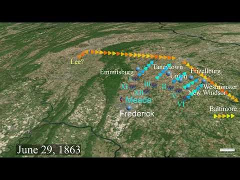 Meade at Gettysburg: Battle through Meade's Eyes | Illustrated Map | Battle of Gettysburg