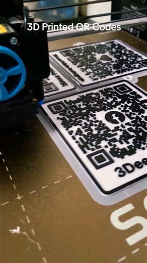 3D Printed QR Codes!
