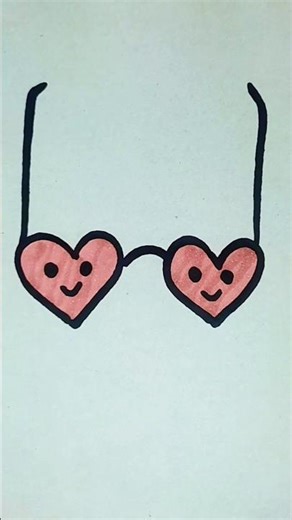 Sunglasses 😎 drawing for kids #sunglasses #drawing #viral #trending #kidslearning #painting