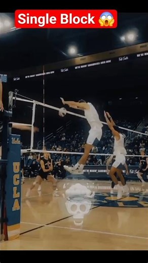 😱🏐 Single Block! | One-Man Wall in Volleyball 🔥