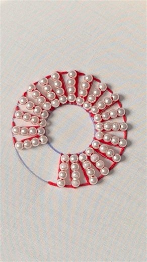 Amazing circle embroidery design #embroidery #shorts #beading #circle #reels #handmade
